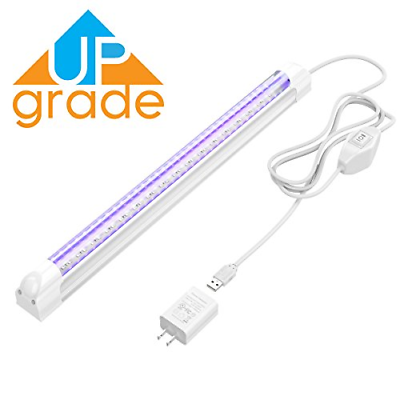 UV LED Black Light Fixture, KAIKING Heavy Duty 6W USB UV