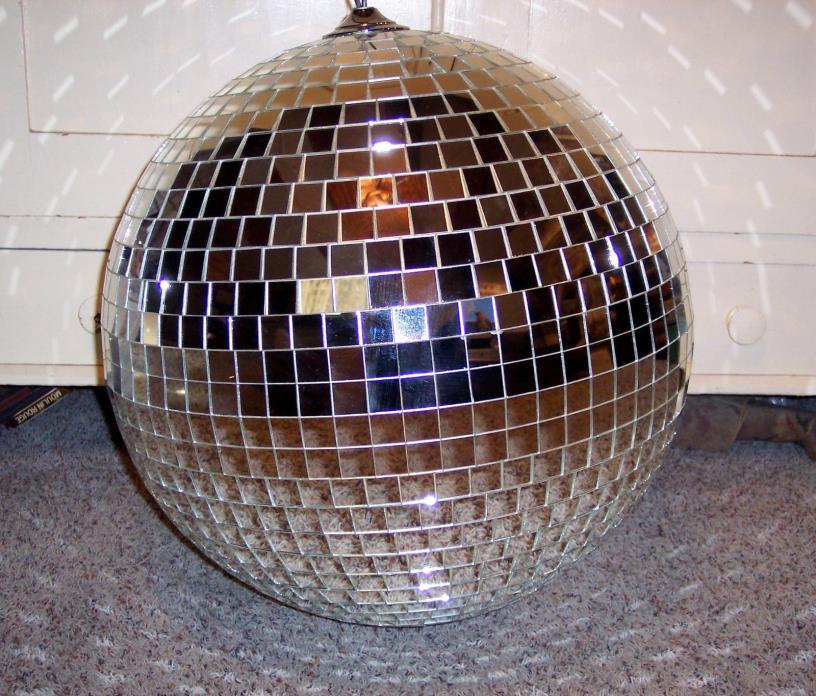 Vintage Huge 1970's Mid Century Modern Disco Party Mirror Ball 68