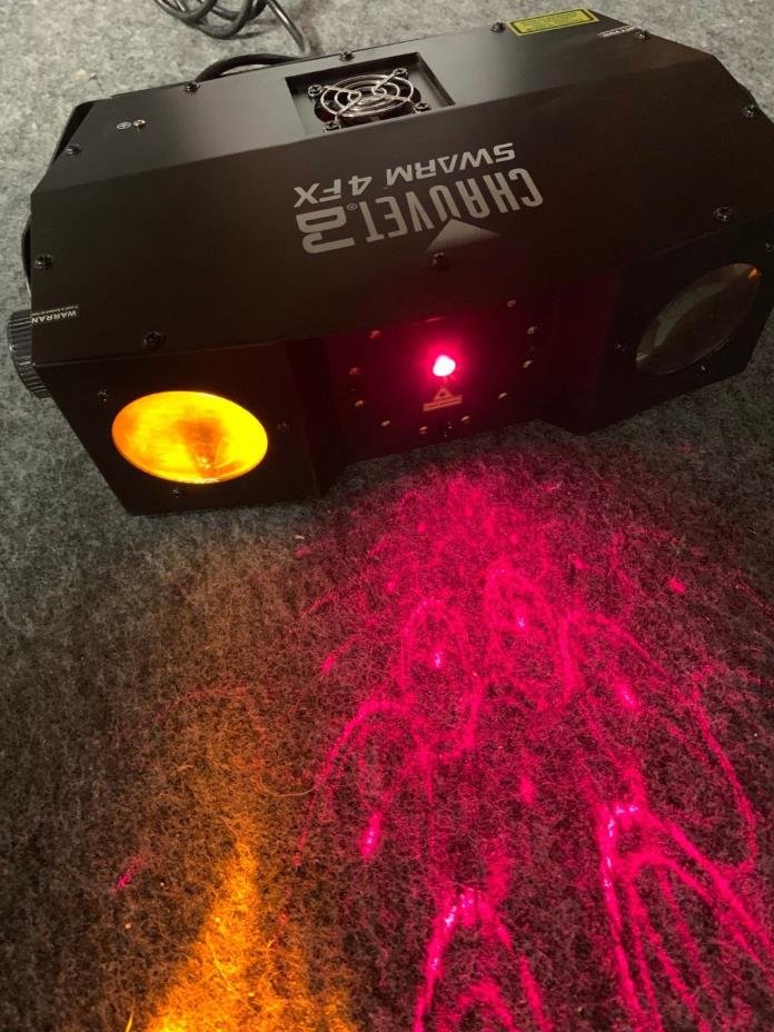 CHAUVET DJ SWARM4FX Swarm 4 FX Light, Black 4FX Hardly used!