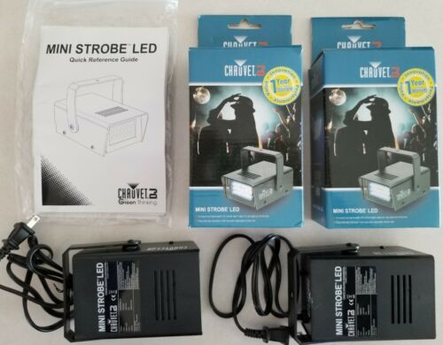 CHAUVET MINI STROBE LIGHTS BRAND NEW PAIR !!