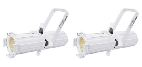 (2) Chauvet DJ EVE E-50Z Ellipsoidal White D-Fi LED Gobo Spot Lights+Manual Zoom