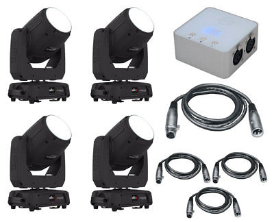 4x Chauvet Intimidator Spot 355 IRC 90 Watt LED Light + My DMX 3.0 + Cables