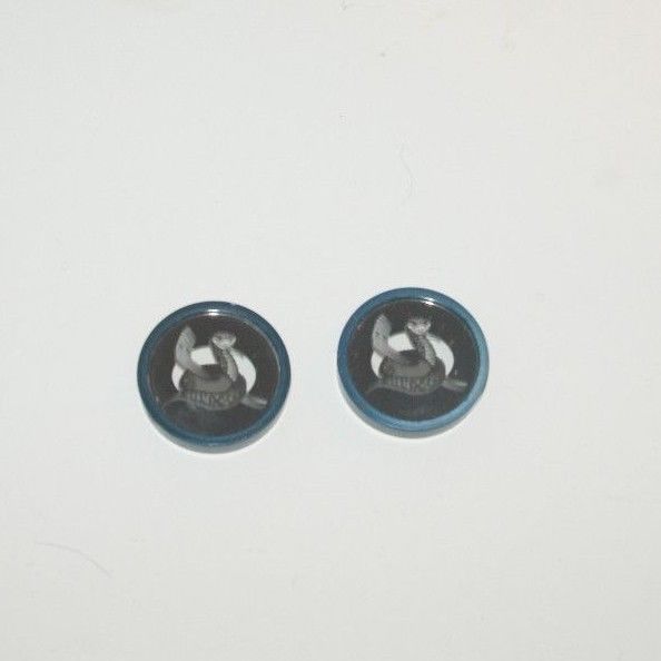 Lot of 2 Martin Metal Gobos Singles Monroe Moccasins Snake Hockey 1 inch WPHL