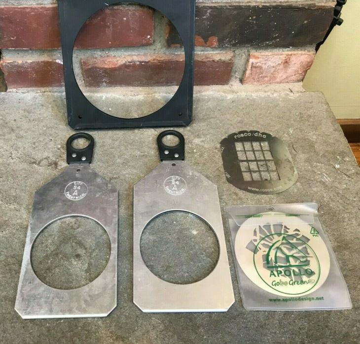 Lot of S4 Light Accessories Holder S4 A Holder Frame Rosco DHA  Gobos Nice Cond