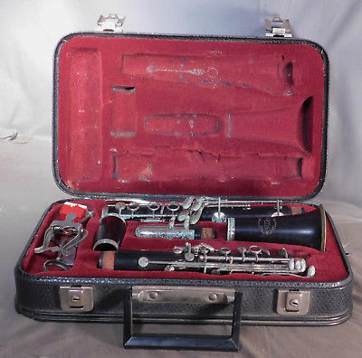 Vintage MEYER Clarinet Ebony 1201 Czechoslovakia Mouthpiece DIRTY to restore