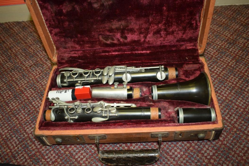 Vintage SilverTone Clarinet w/ Original Case