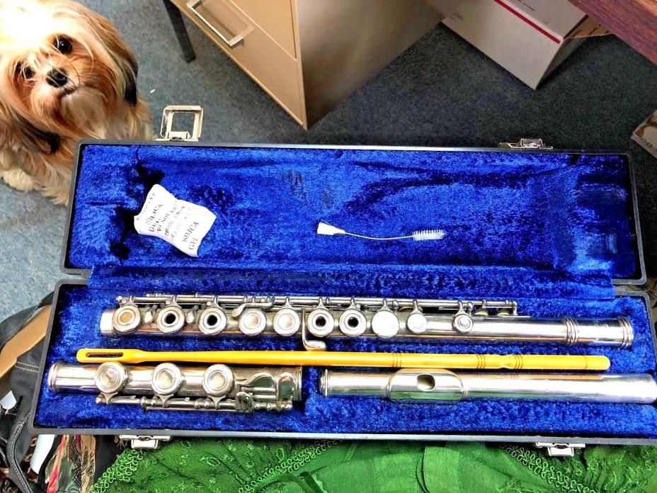 Emerson ELD Professional Open Hole Entire Flute Is Solid Sterling Silver + Case