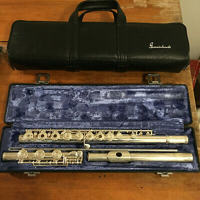 Gemeinhardt Flute Model 3SB SOLID SILVER Open Hole w/ Cases