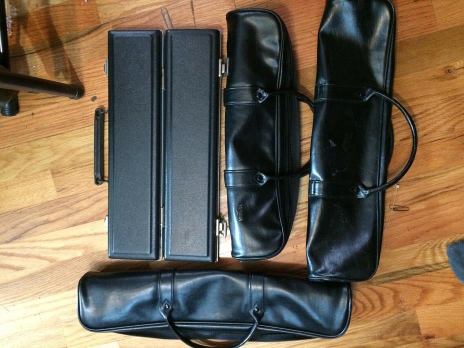 3 yamaha flute case covers and one case