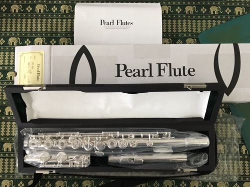 Pearl PF-505 RE-1R Flute - Open Hole Silver Plated Flute Complete BRAND NEW