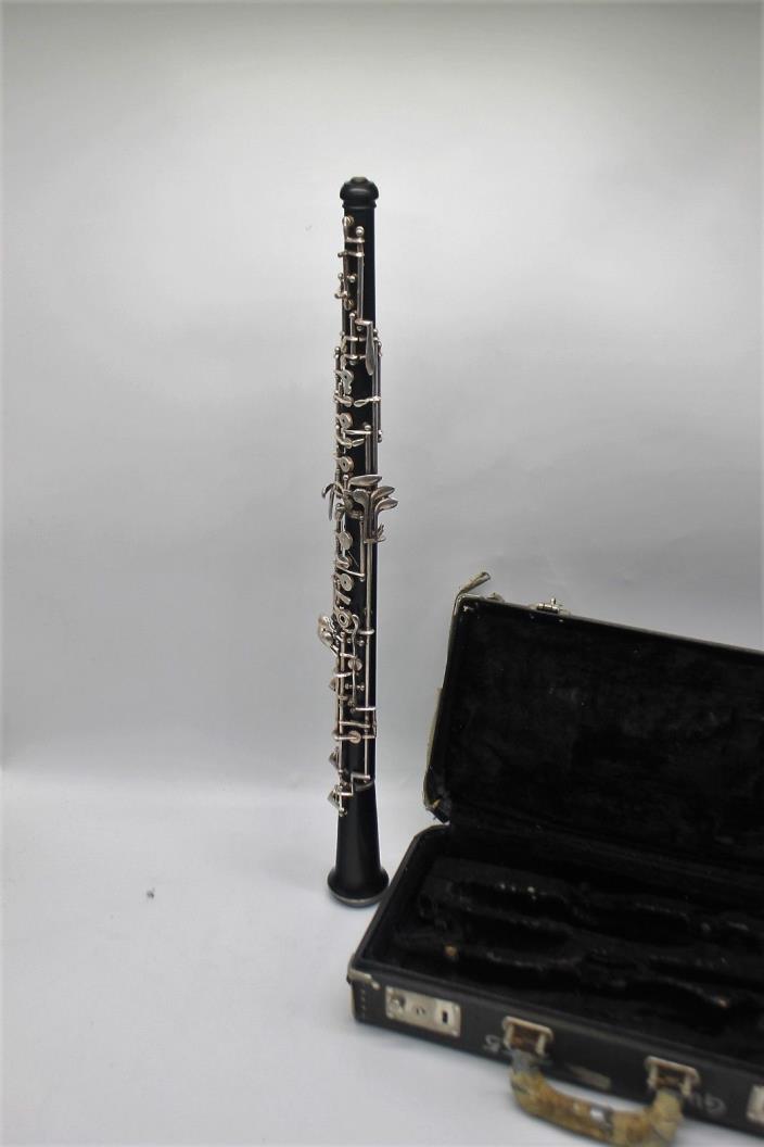 VINTAGE LESHER OBOE w/ELKHART INDIANA for Parts or Repair