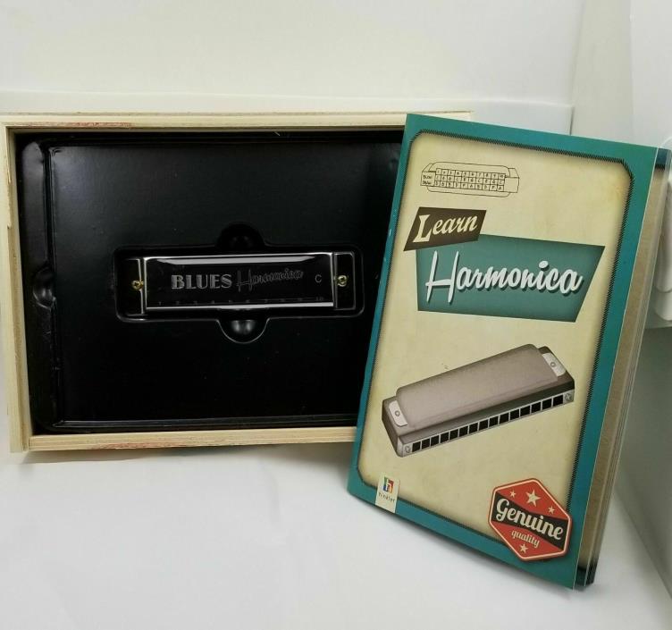 Hinkler Learn Harmonica With Instructions And Storage Box.  New Condition