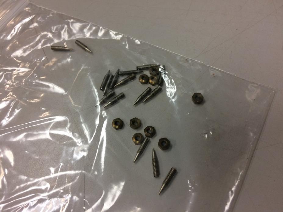 Lot of King Super 20 Pivot Screws With Nuts for Saxophone Repair