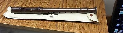 YAMAHA SOPRANO RECORDER BAROQUE MADE IN USA W/ORIGINAL CASE