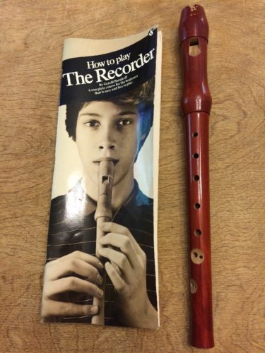 Recorder German-made Woodwind Instrument With Beginner Instruction Book