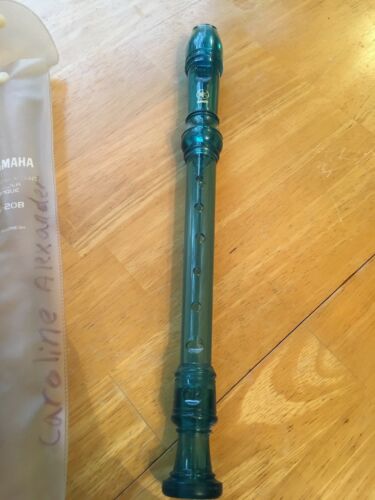 Yamaha YRS-20 Soprano Recorder with Baroque Fingering Translucent Blue With Case