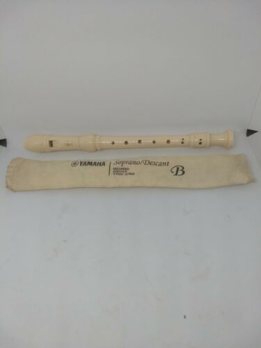 Yamaha Soprano Descant Recorder Baroque YRS-24B W/Bag * Used *
