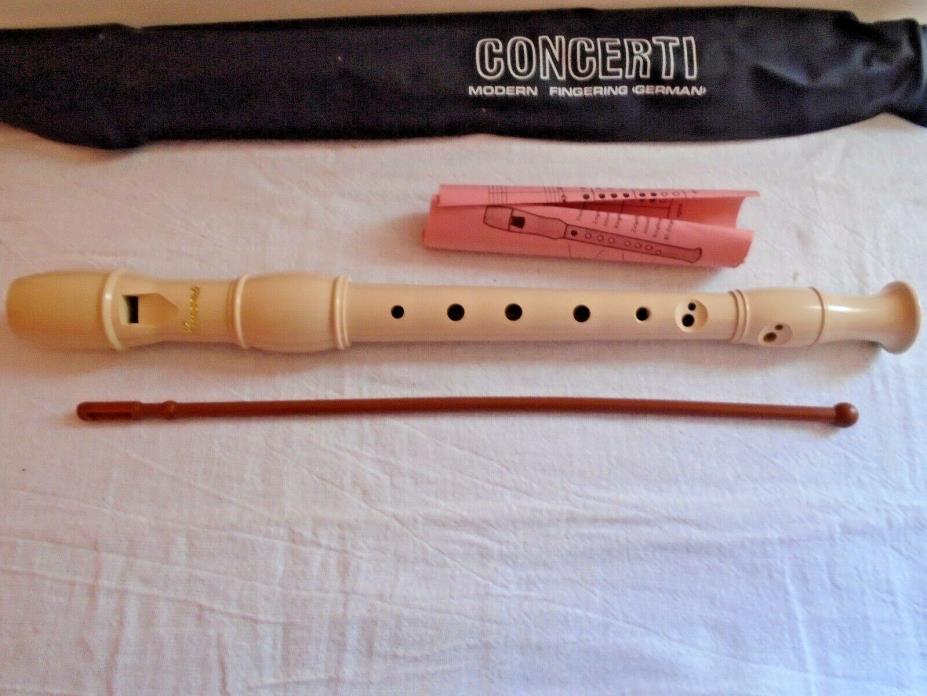 Concerti Modern Fingering Student Recorder Musical Instrument Made in Italy