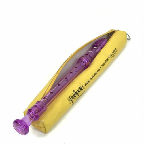 Lauren Recorder Transparent Purple Translucent Soprano Baroque Fingering Used