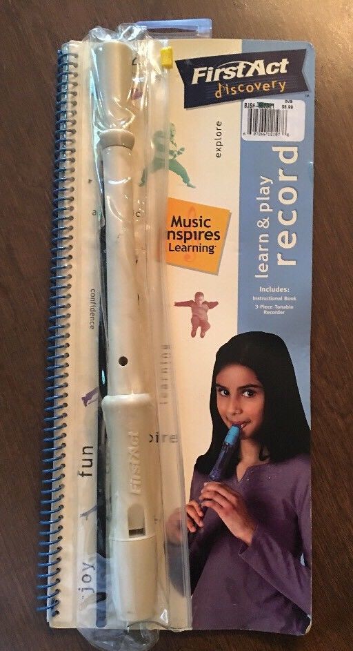 NEW FIRST ACT DISCOVERY LEARN AND PLAY RECORDER AGE 4 & UP