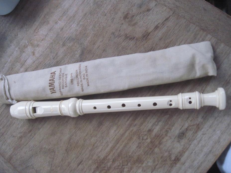 Yamaha Soprano Recorder with Bag, Model YRS-24B, Beginner, for OLDER Children