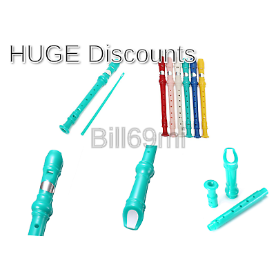 KINGSO 8-Hole Soprano Descant Recorder With Cleaning Rod + Case Bag Music Ins...