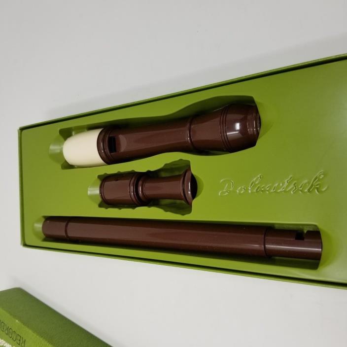 Dolmetsch Treble Recorder Plastic Used In Original Box Vintage Retro