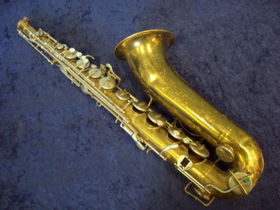 BUNDY By H & A SELMER INC. U.S.A. TENOR SAXOPHONE ELKHART, INDIANA - BODY ONLY