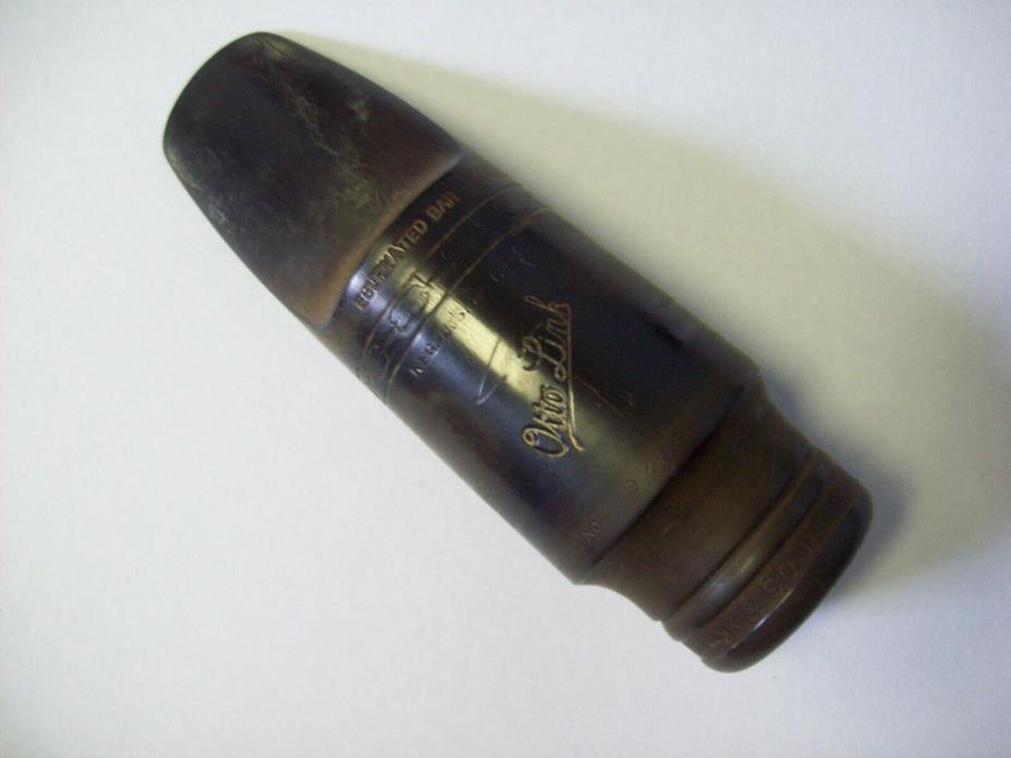 VINTAGE OTTO LINK SLANT SIGNATURE EBURNATED BAR ALTO SAXOPHONE MOUTHPIECE