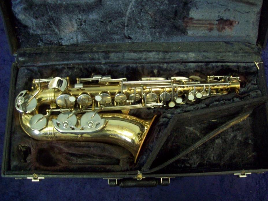 VITO ALTO SAXOPHONE + CASE  SOLD AS IS FOR PARTS