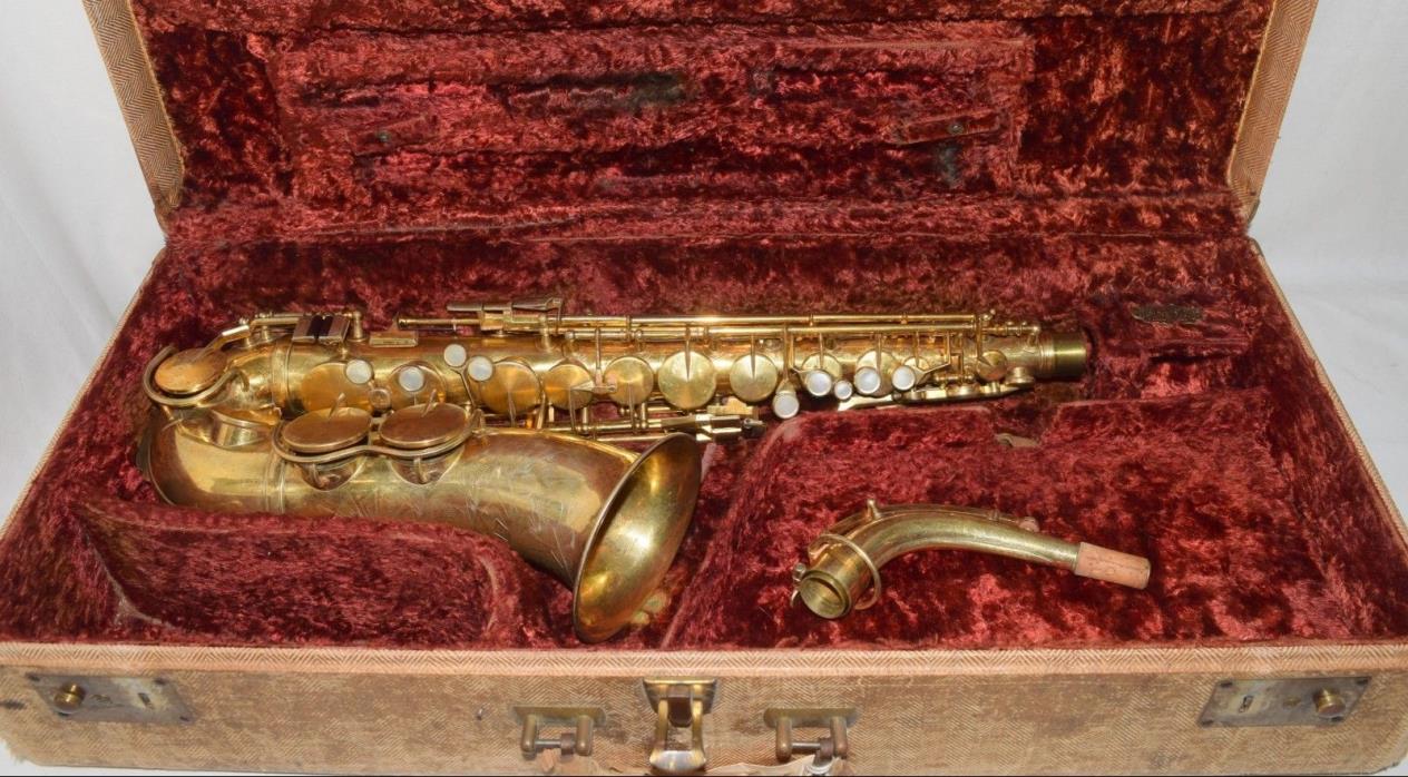 1937 King Zephyr Alto Sax Original Gold Plate and New Pro Overhaul