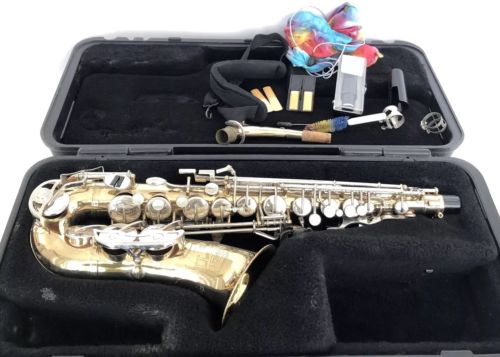 Vintage Selmer Bundy II Alto Saxophone USA Serial #1261214 Hard Case Plus Extras