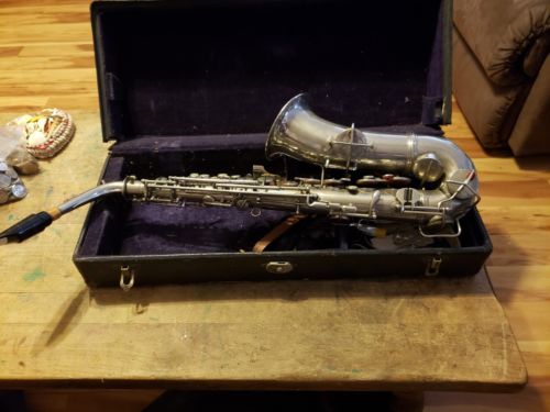 Vintage Conn Alto Saxophone  Elkhart year 1914 has union stamp high pitch RARE!!