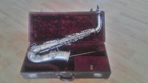 Silver cg conn saxophone manufactured in 1921