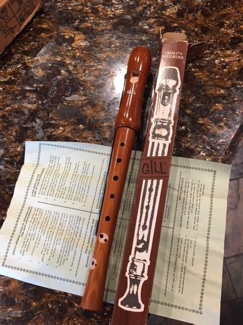 VINTAGE GILL QUALITY SOPRANO RECORDER MADE IN ISRAEL