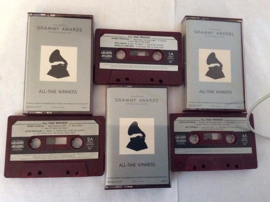 Grammy Awards All time winners 3 casette lot