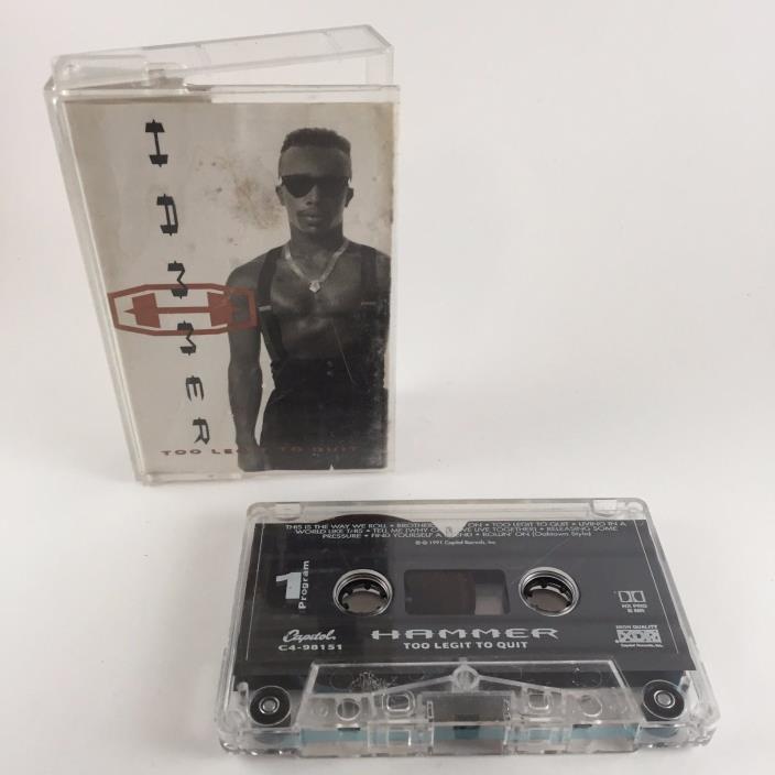 MC Hammer Too Legit to Quit (1991, Cassette, Capital Records) 90s Hip-Hop Tape