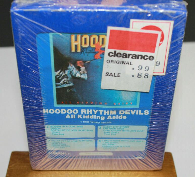 HooDoo Rhythm Devils All Kidding Aside 8 Track Factory Sealed New Old Stock