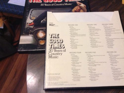 THE GOOD TIMES 30 Years Of Country Music 6 Albums By Columbia House 1979