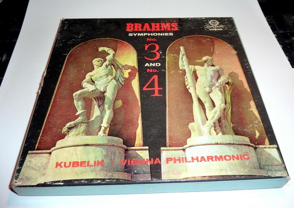 Brahms - Symphony 3 & 4   Vienna Philharmonic Kubelik Conducts  *Reel to Reel*