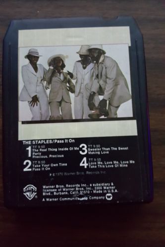 The Staples 8-Track Tape Pass It On New Pad/Splice Tested Play Ready Soul R&B A+