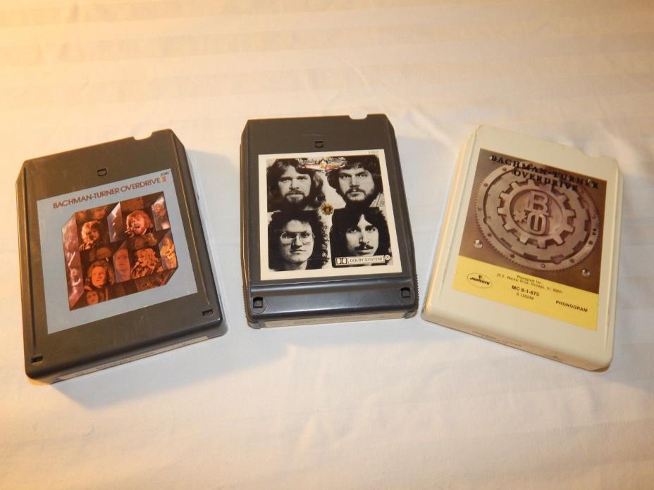 Bachman-Turner Overdrive ~ Three 8-Track lot ~ Tested & Working II Head On