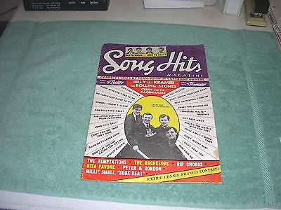 1964 Song Hits Magazine - Beatlemania Photos & Article +The Beatles Tour Listing