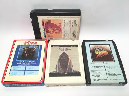 8 Track Tape Lot Isaac Hayes Otis Redding KC And The Sunshine Band Tapes