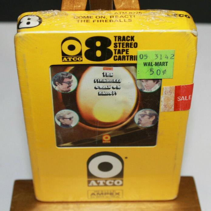 The Fireballs Come On, React! 8 Track Factory Sealed New Old Stock