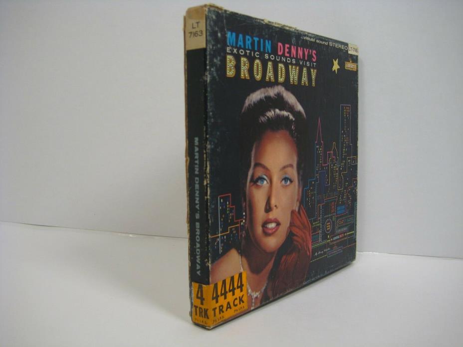 Martin Denny's Exotic Sounds Visit Broadway- Liberty Stereo 4 Track Tape