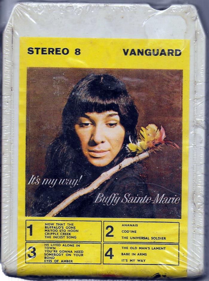 Buffy Sainte-Marie - It's My Way - SEALED 8-TRACK TAPE - Vanguard 1972 reissue