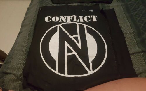 CONFLICT Back Patch Anarcho Punk Brand New