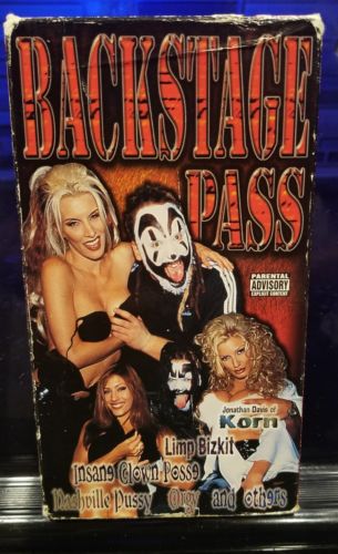 Backstage Pass Featuring: Insane Clown Posse Korn Limp Bizkit Orgy VHS Tape rare