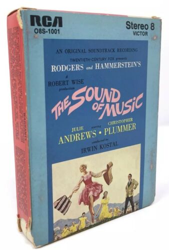 The Sound Of Music - 8 Track Tape Soundtrack W/ Box Stereo 8 Julie Andrews